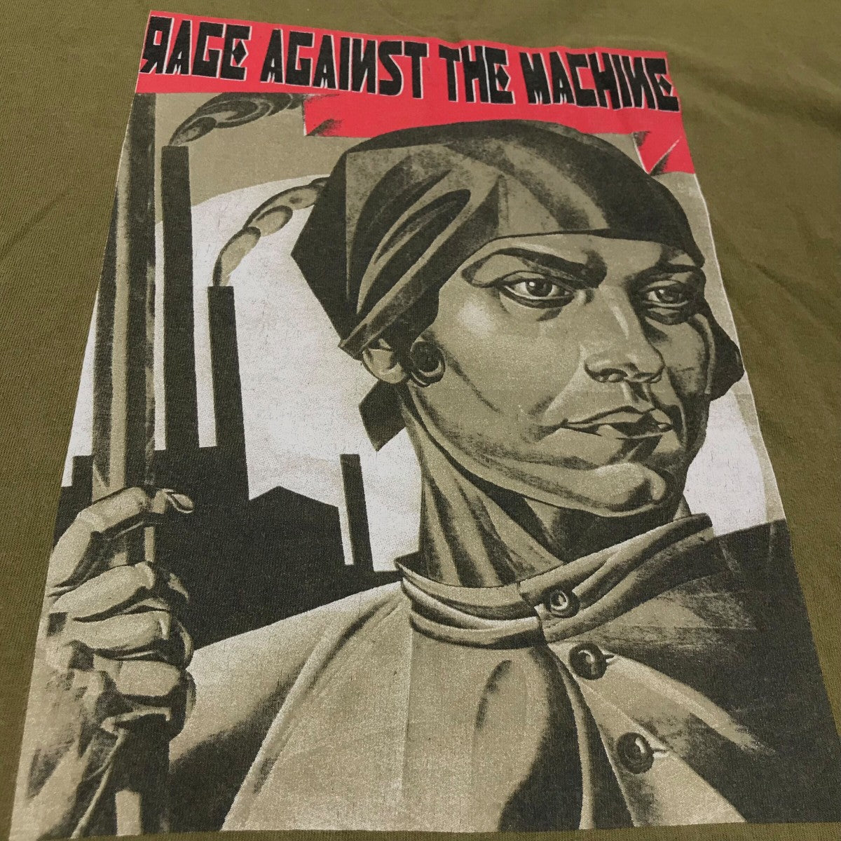 90s「RAGE AGAINST THE MACHINE」プリントTシャツ