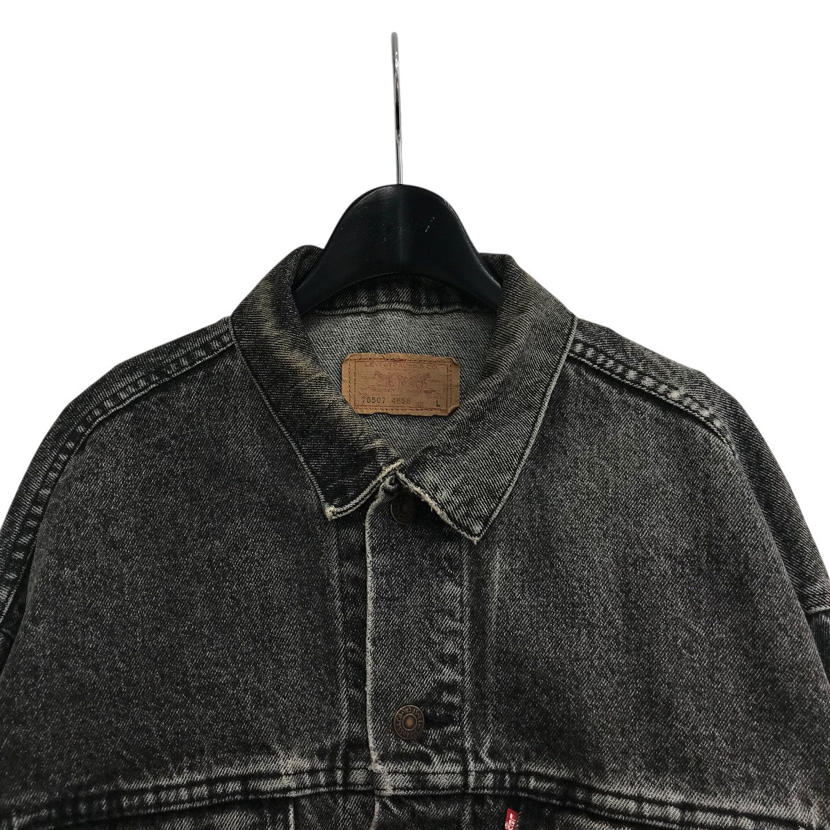89年製 levi's 70507-4858 vtg 先染め ブラック デニム