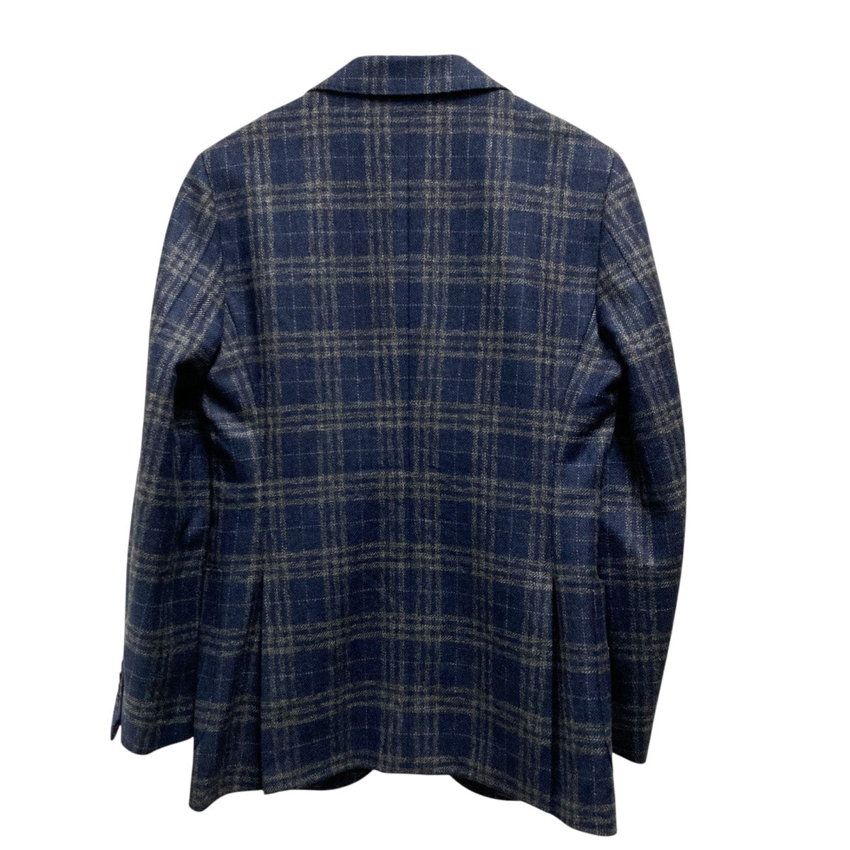 極美品 シップス SHIPS MANTECO シャギーチェックコート 黒 38 シャギータータンチェックコート（WOMENアウター・コート