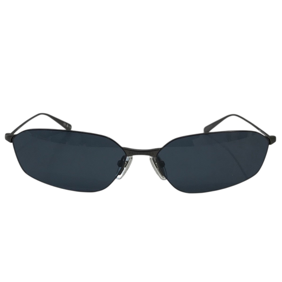 サングラス BALENCIAGA SS25 Balenciaga - BB0412S - 001 (BB0412S 001) BB0412S Balenciaga Geometric Sunglasses 001 Black - eye-oo.com