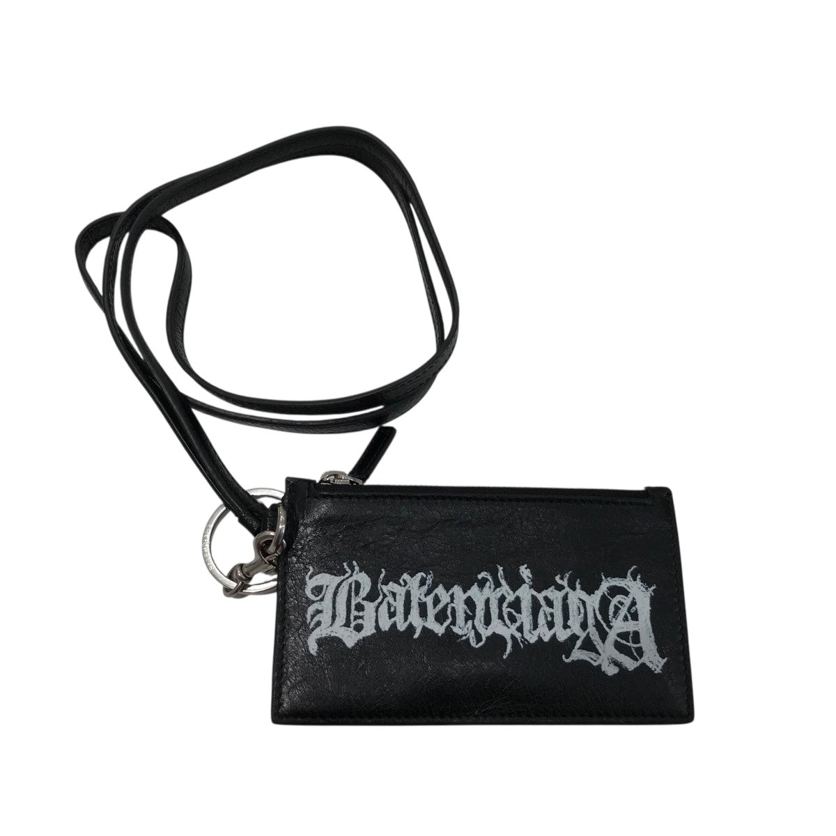 Balenciaga　ストラップ付きカードケース バレンシアガ(BALENCIAGA)バレンシアガ ストラップ付 キーリング