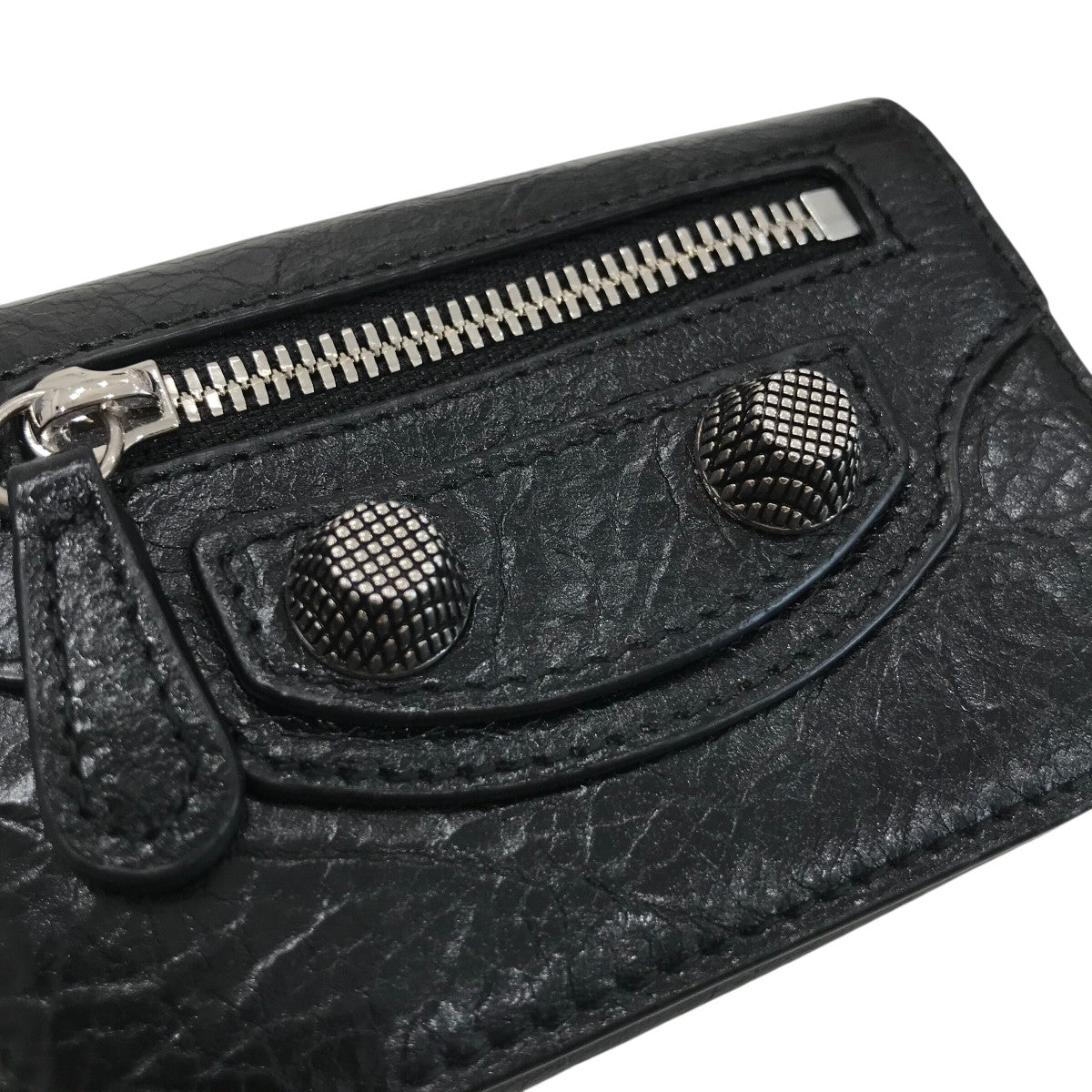 BALENCIAGA「LE CAGOLE MINI WALLET」ミニウォレット Balenciaga Mini Black Le Cagole Wallet - Ann's Fabulous