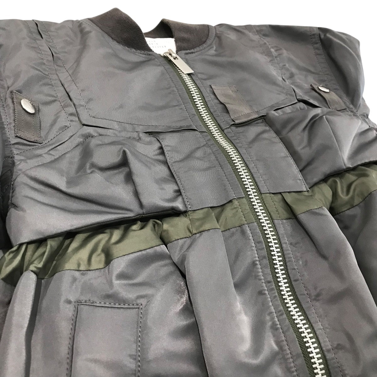 sacai(サカイ) 「Nylon Twill Mix Blouson MA-1」ツイルボンバー 