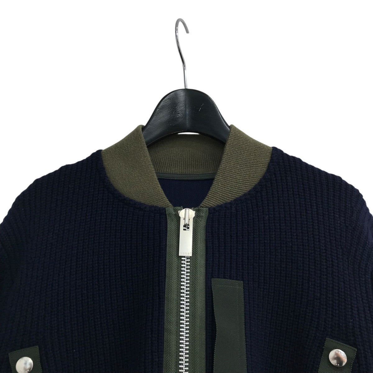 sacai(サカイ) ニット切替ナイロンボンバージャケット21 05747