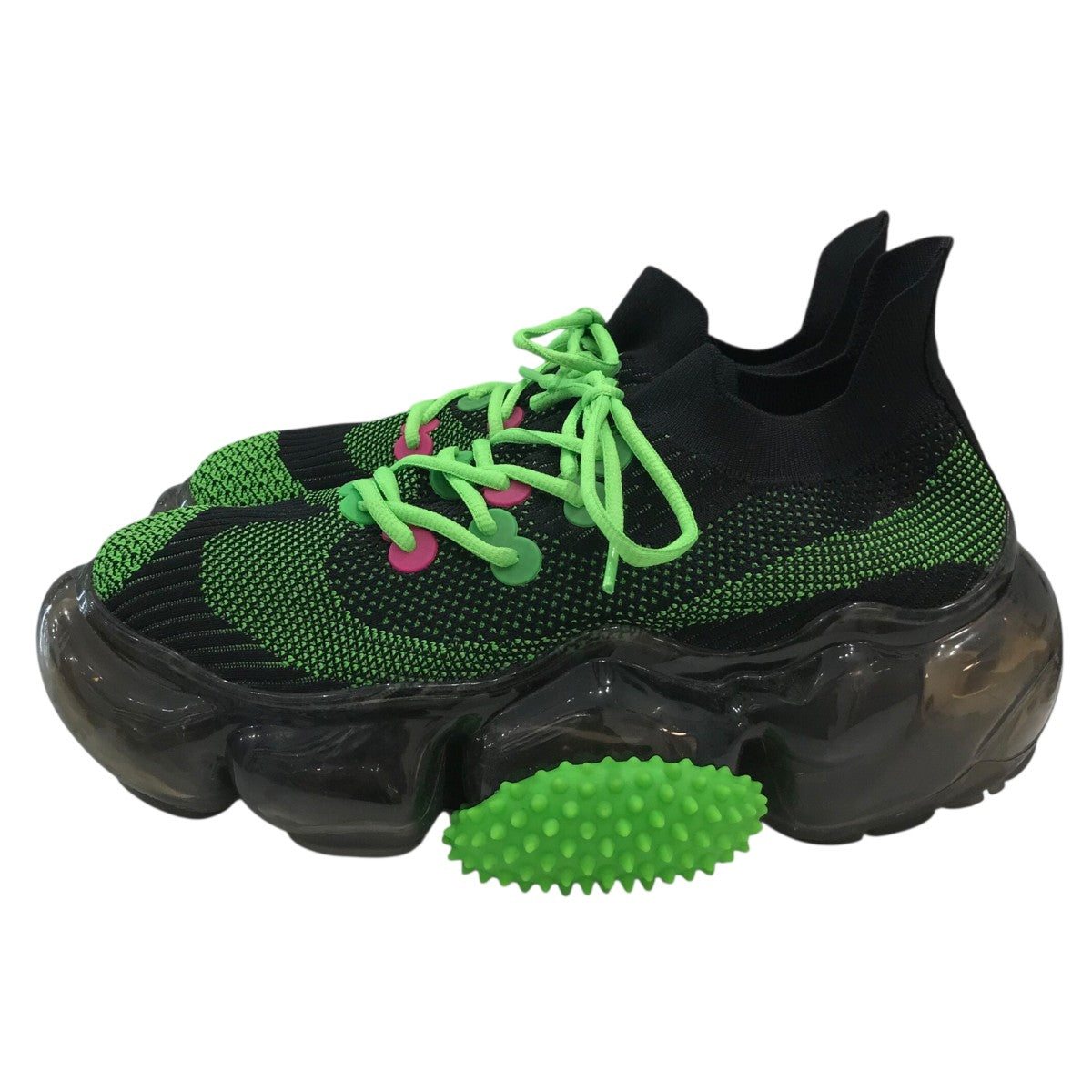 [grounds] MOOPIE EL スニーカー MOOPIE EL - BLACK NEON GREEN / BLACK SOLID (ムーピー