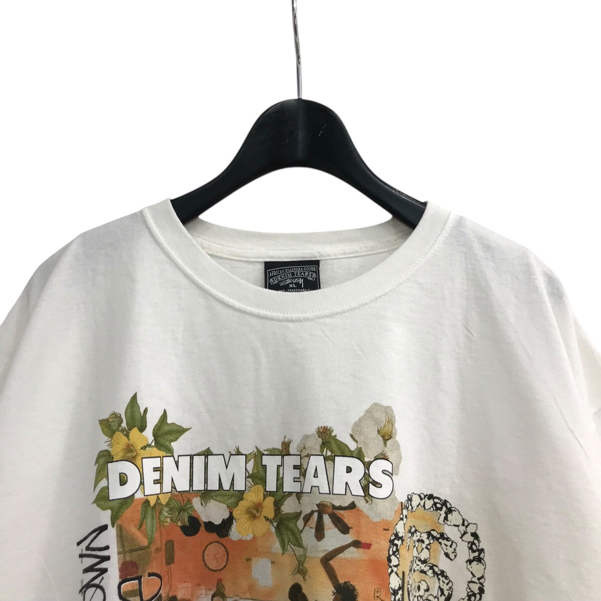 stussy×Denim Tears 「Annie Lee Tee」プリントTシャツ ホワイト