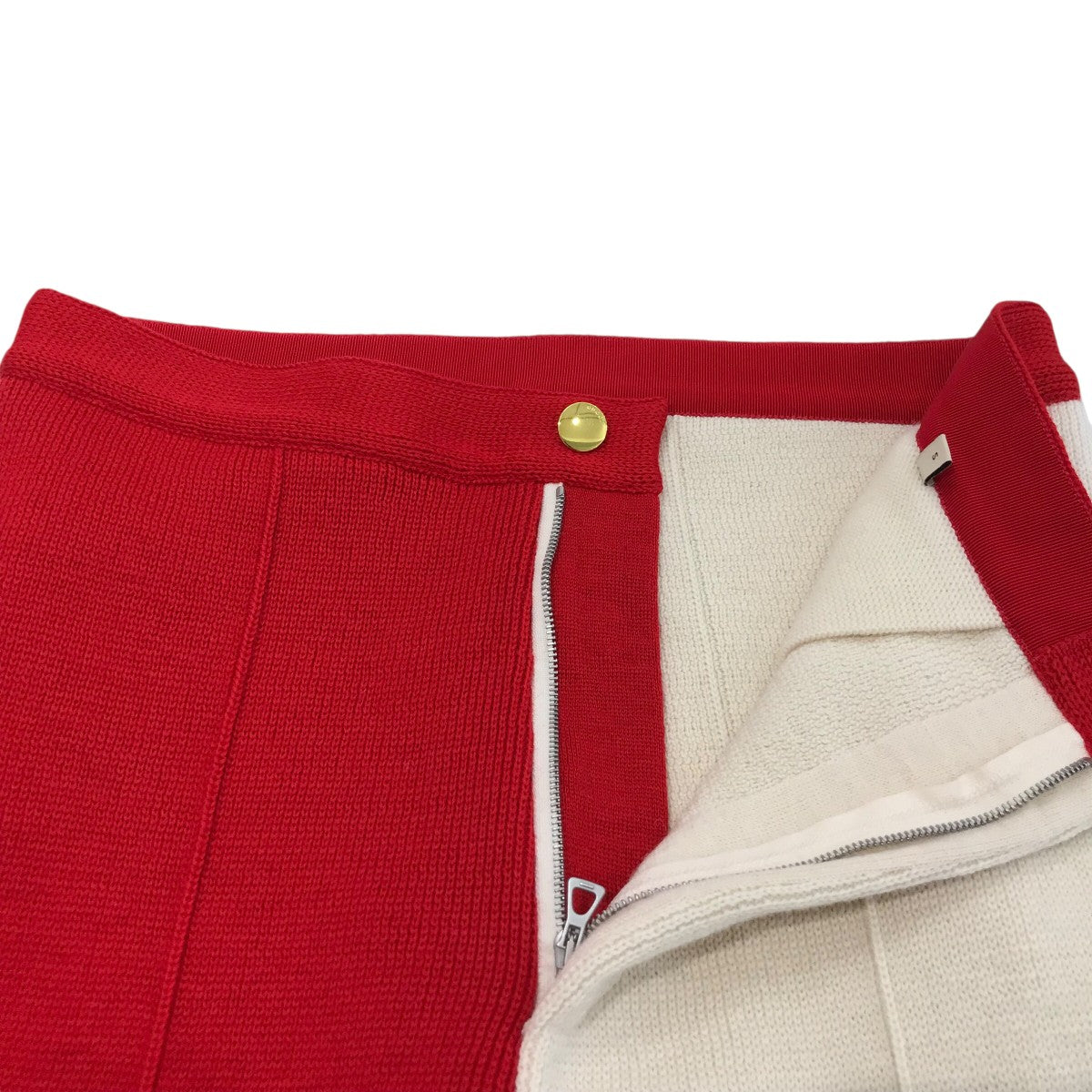 GUCCI(グッチ) バイカラーニットパンツ724731 724731 レッド