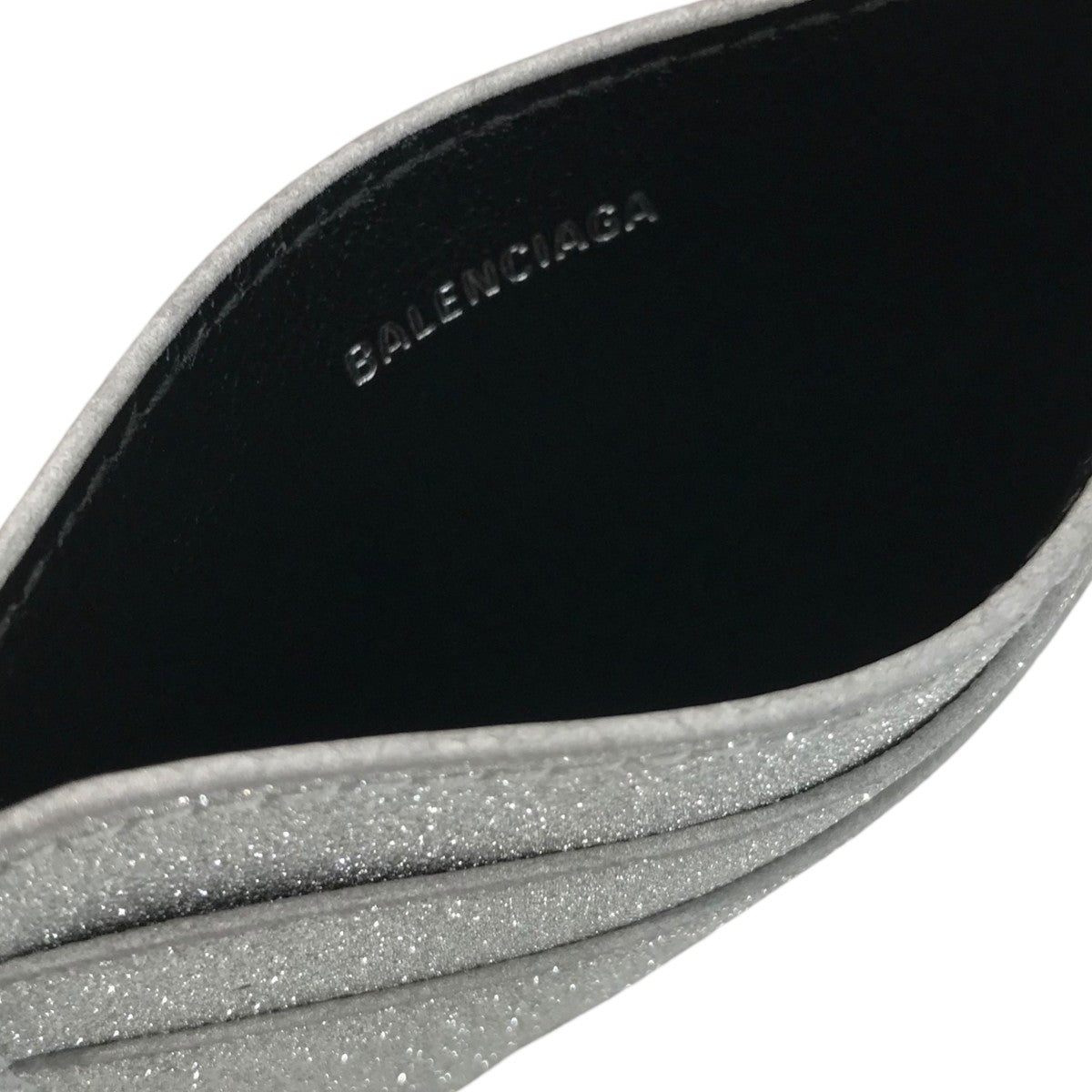 BALENCIAGA バレンシアガ　ラメ シルバー グリッター コインケース バレンシアガ ラメ グリッター キラキラ 銀 キーケース