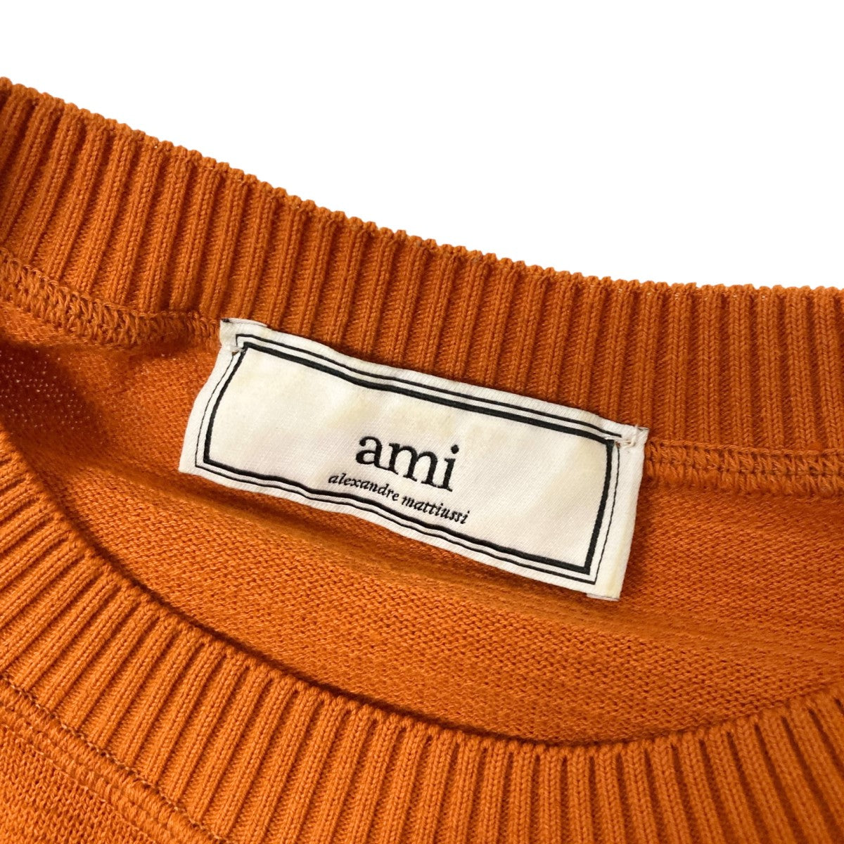 AMI Alexandre Mattiussi コットンニットE17K08 002 古着・中古-4枚目のアイテム画像