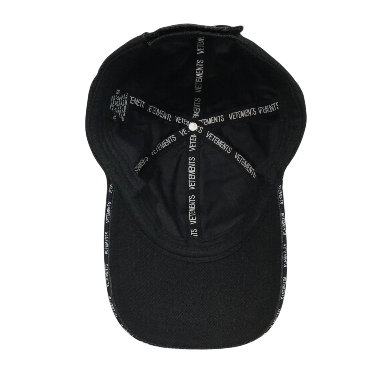 VETEMENTS(ヴェトモン) キャップWSS18AC17 WSS18AC17 ブラック