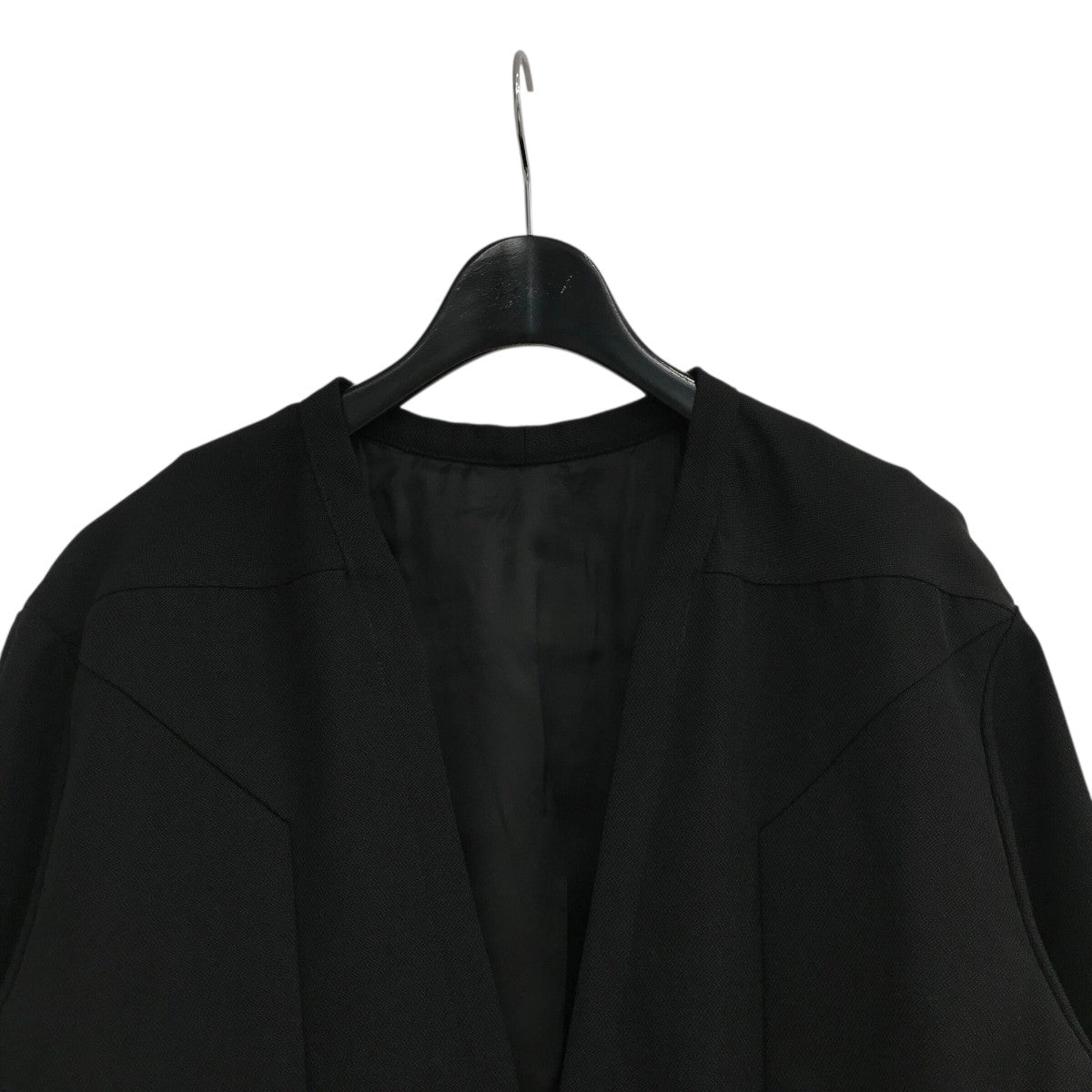 Rick Owens /22FW ラリーシャツ/FL素材/46/黒 Rick Owens /22FW ラリーシャツ/FL素材/46/黒 Rick Owens /22FW ラリー