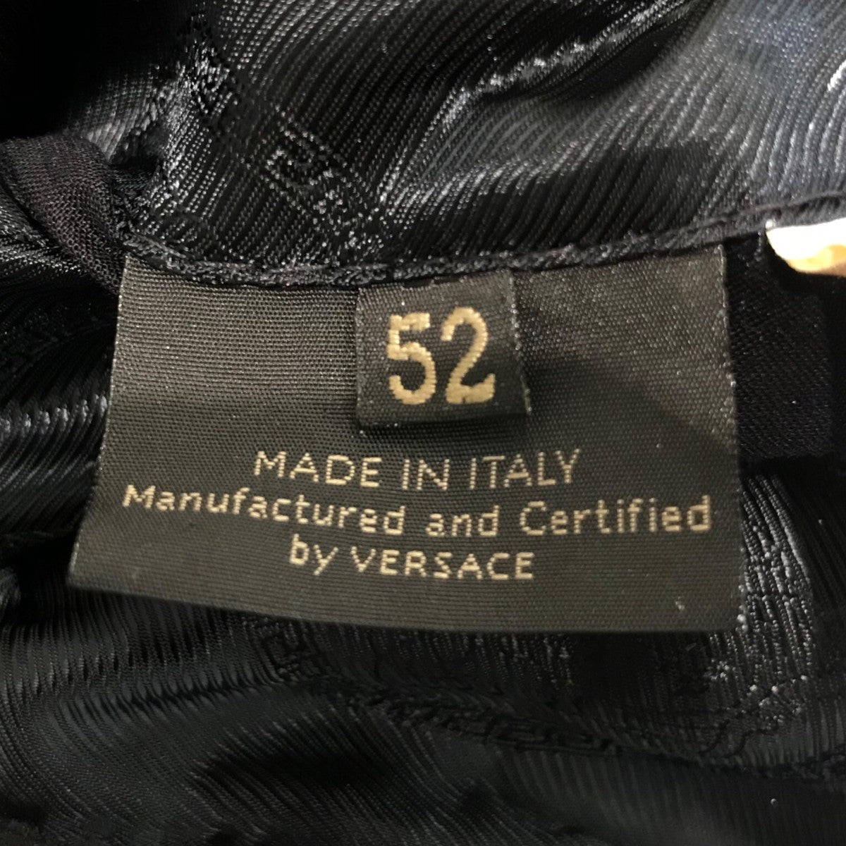 VERSACE(ヴェルサーチ) ベロアテーラードジャケット ブラック