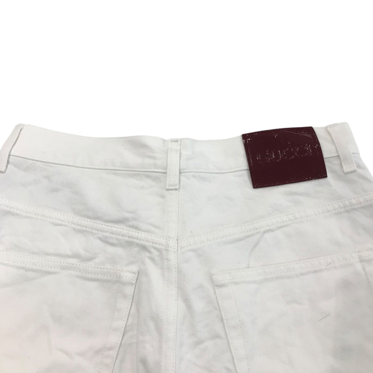【Gucci】ネクタイサイドのコットンツイルショーツ GUCCI《タイサイド コットンツイル ショーツ》グリーン 直営店