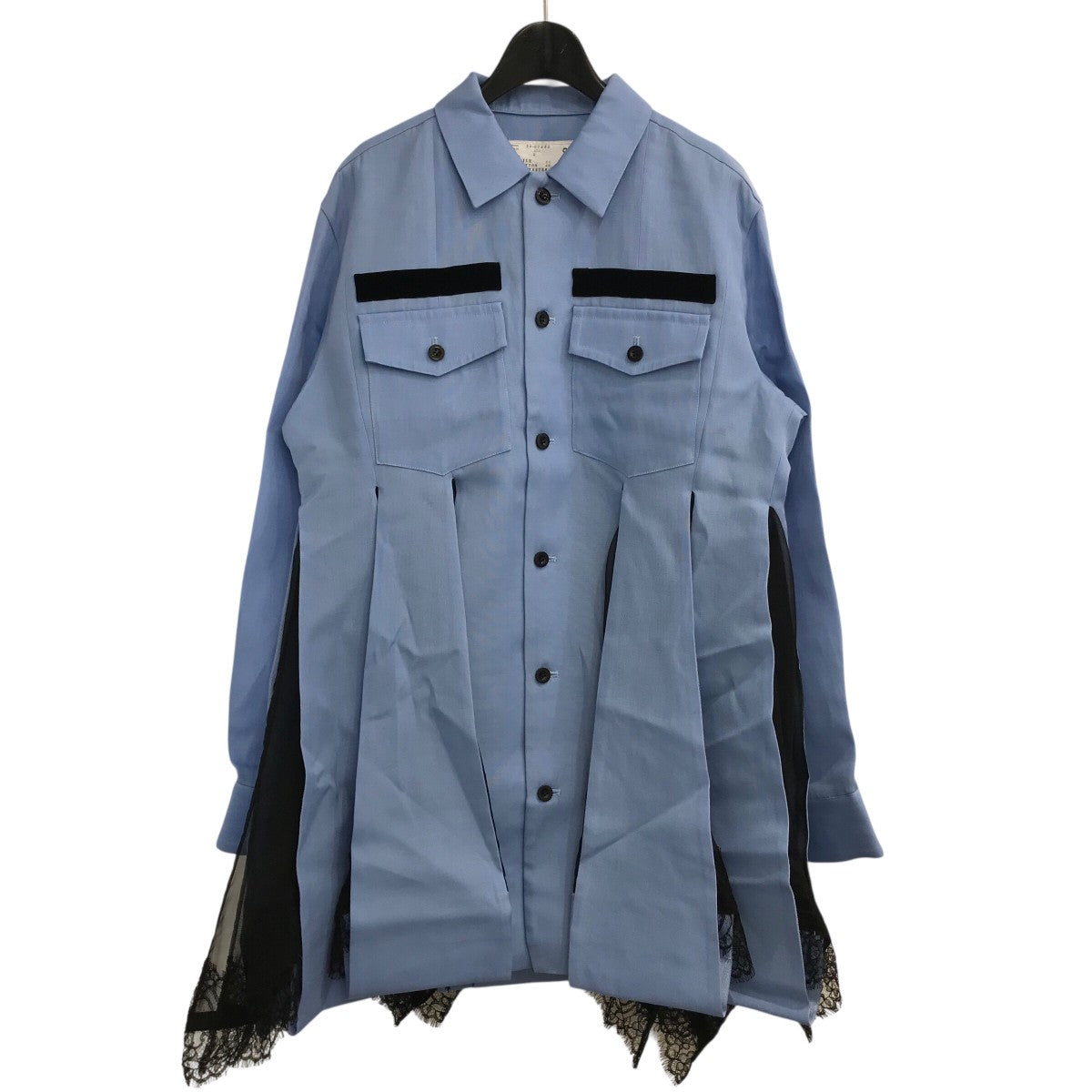 サカイ　sacai シルクシャツ　サイズ2 sacai(サカイ) シルクコットンシャツドレス24 07492 24 07492