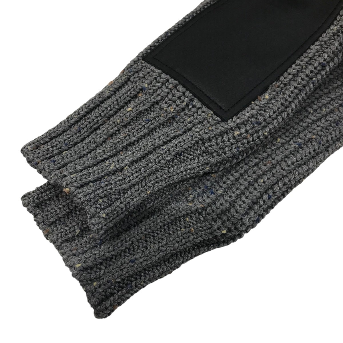 サイズ2 sacai 裾切り替えウールカーディガン グレー サカイ 裾切り替え ドローコード  sacai サカイ 25-03596M ｸﾞﾚｰ Nep Yarn Knit Cardigan