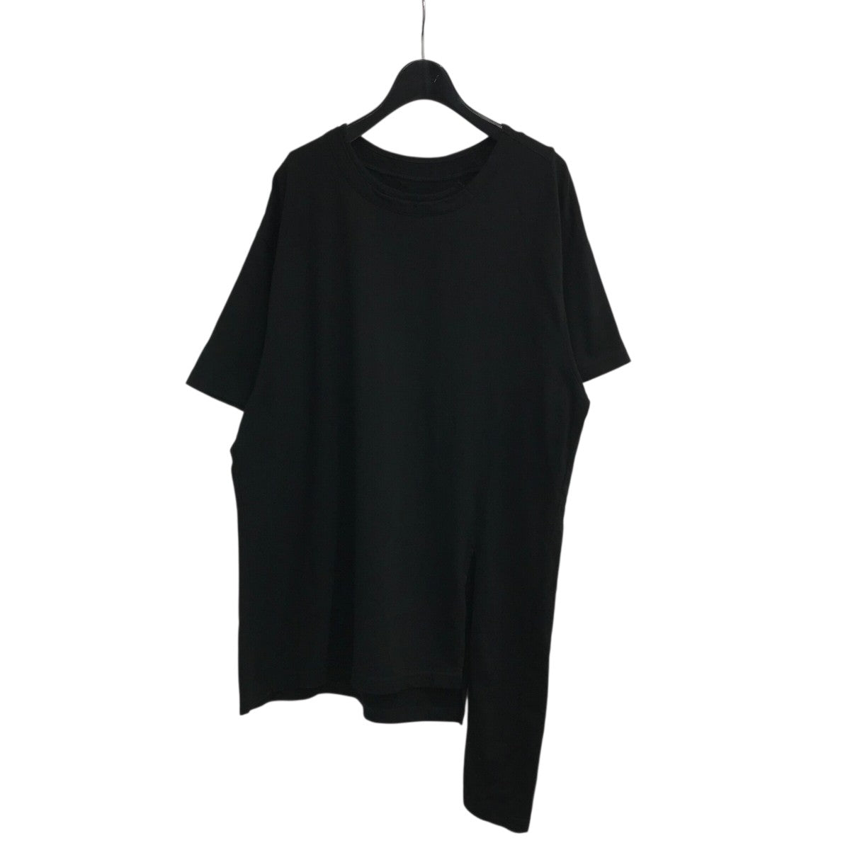Ground Y グラウンドワイ　18AW アシンメトリー　シャツ　ブラック GROUND Y(グラウンドワイ) ブロードアシンメトリーシャツGA-B01