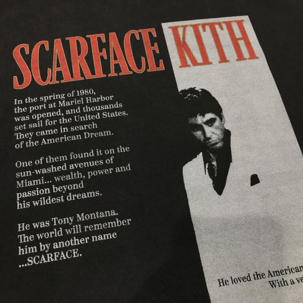 KITH×SCARFACE 25AW「Film Poster Vintage Tee」ヴィンテージ
