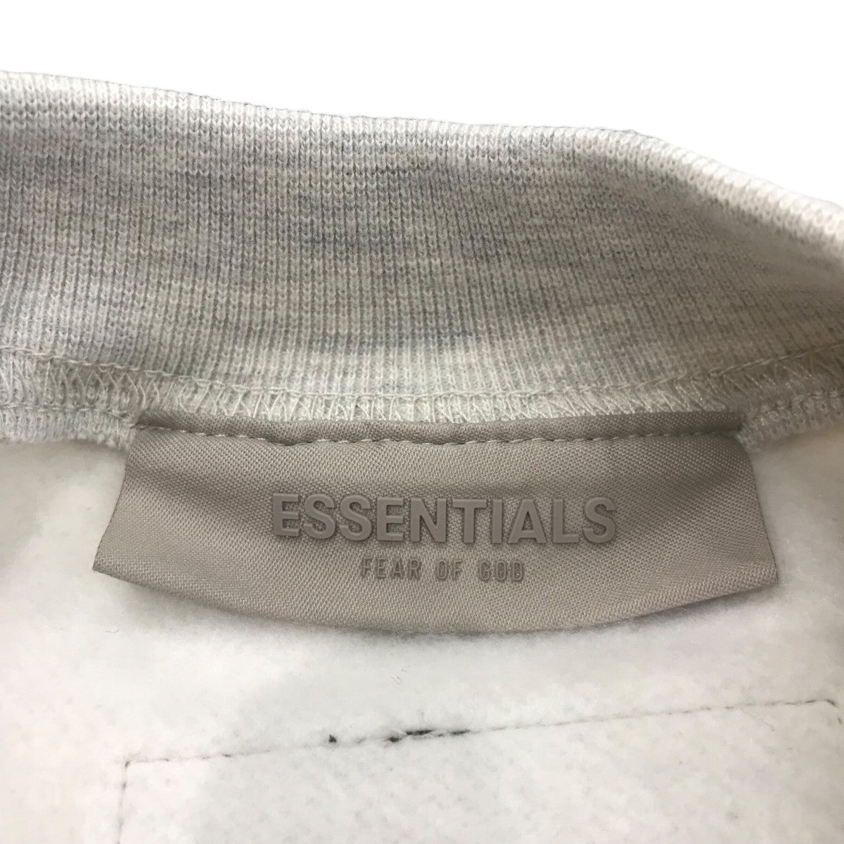 ESSENTIALS グレー スウェット Sサイズ ESSENTIALSエッセンシャルズ ロゴプリントスウェットシャツXS