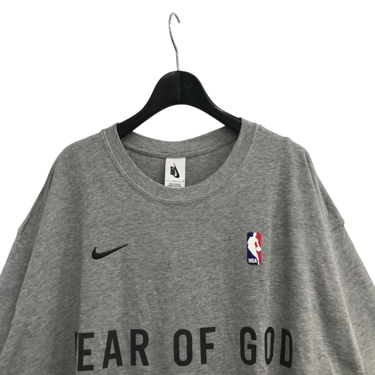 NBA FEAR OF GOD NIKE Lサイズ Nike x Fear of God x NBA Crossover Alphabet Printing Round