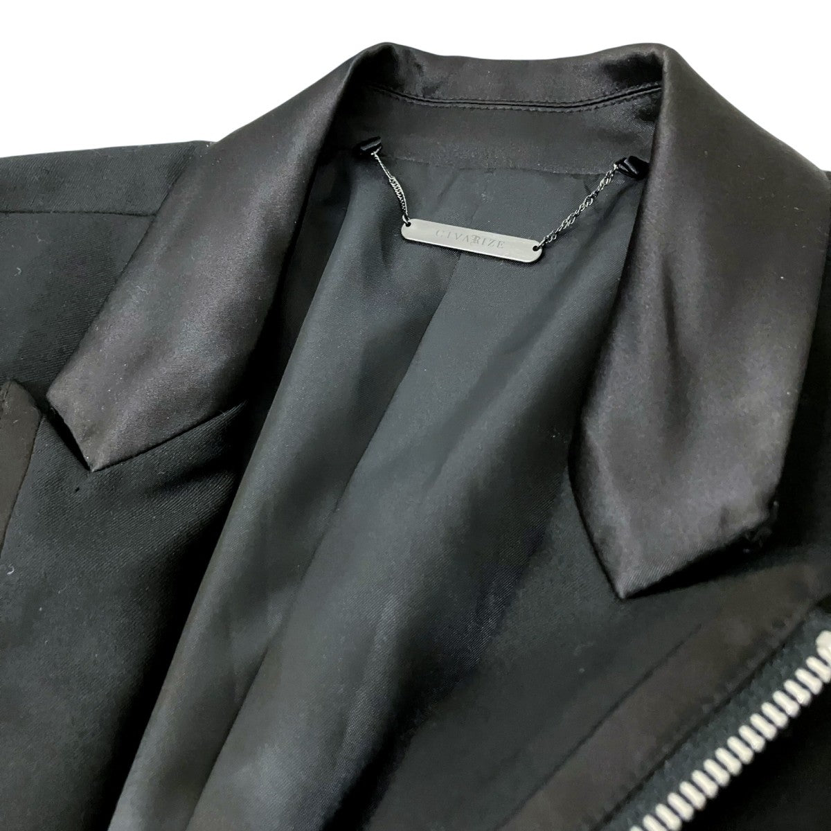 CIVARIZE Desperdo7分袖ライダーステーラードジャケットCV19 H18 古着・中古-3枚目のアイテム画像