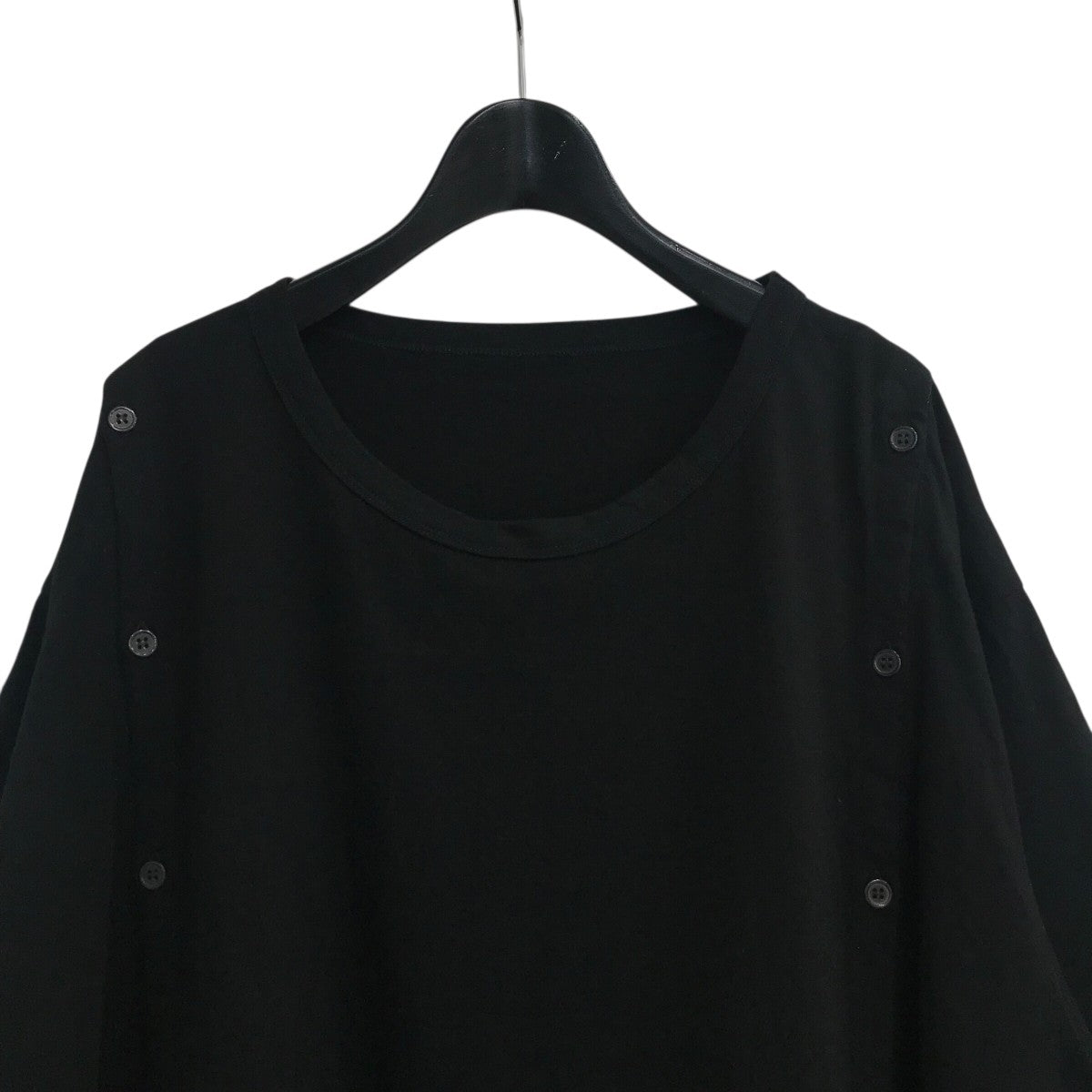 GROUND Y(グラウンドワイ) ボタンデザインロングTシャツGA T16