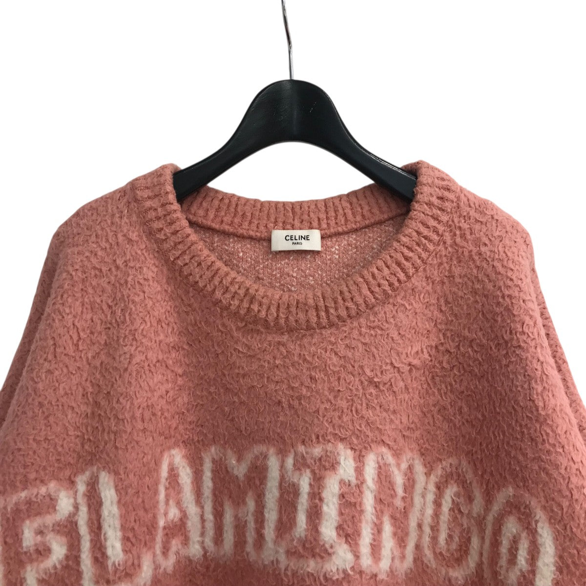 セリーヌ ブラッシュドコットン オーバーサイズニットM セーターCELINE