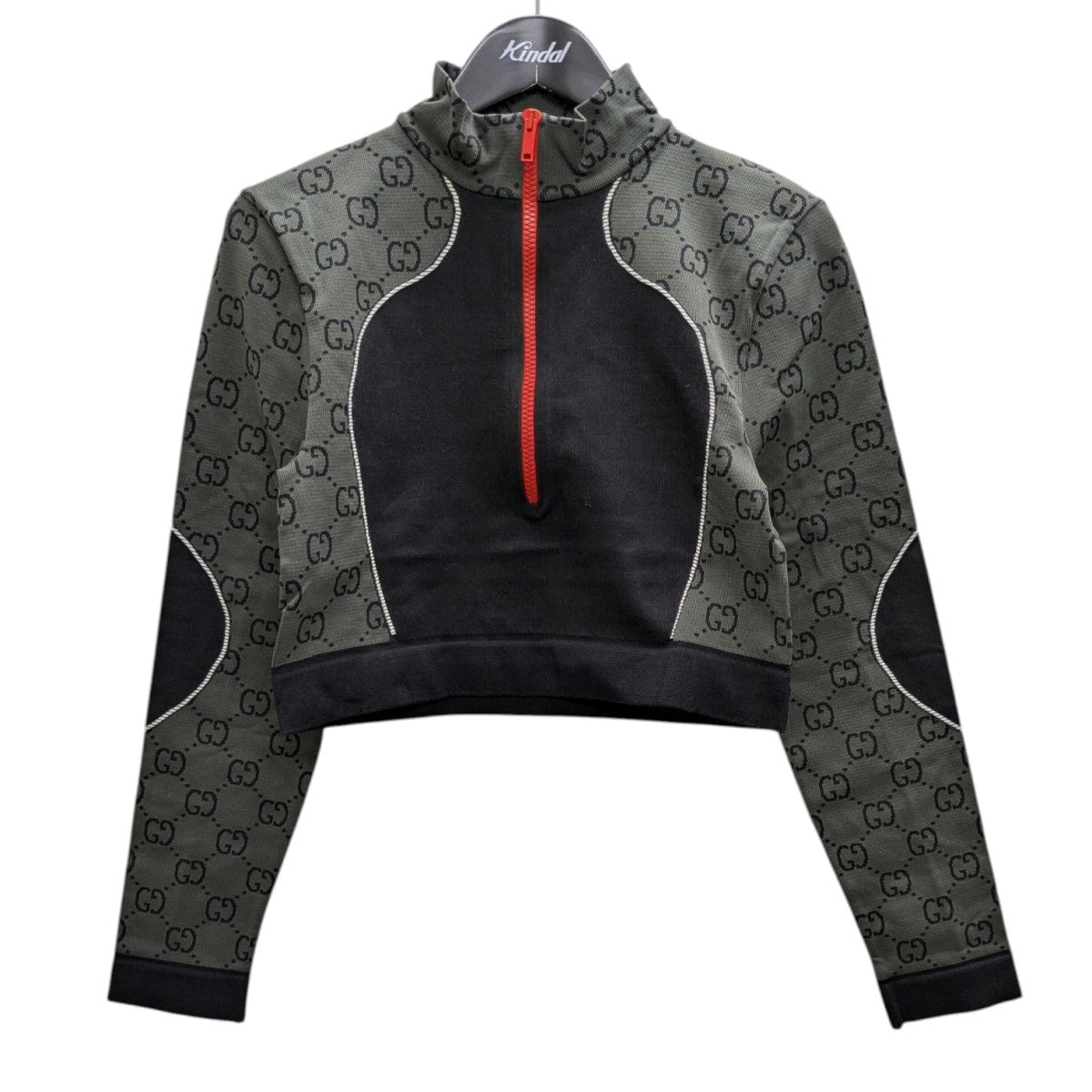 GUCCI(グッチ) 23SSGGジャカード ハーフジップ クロップド