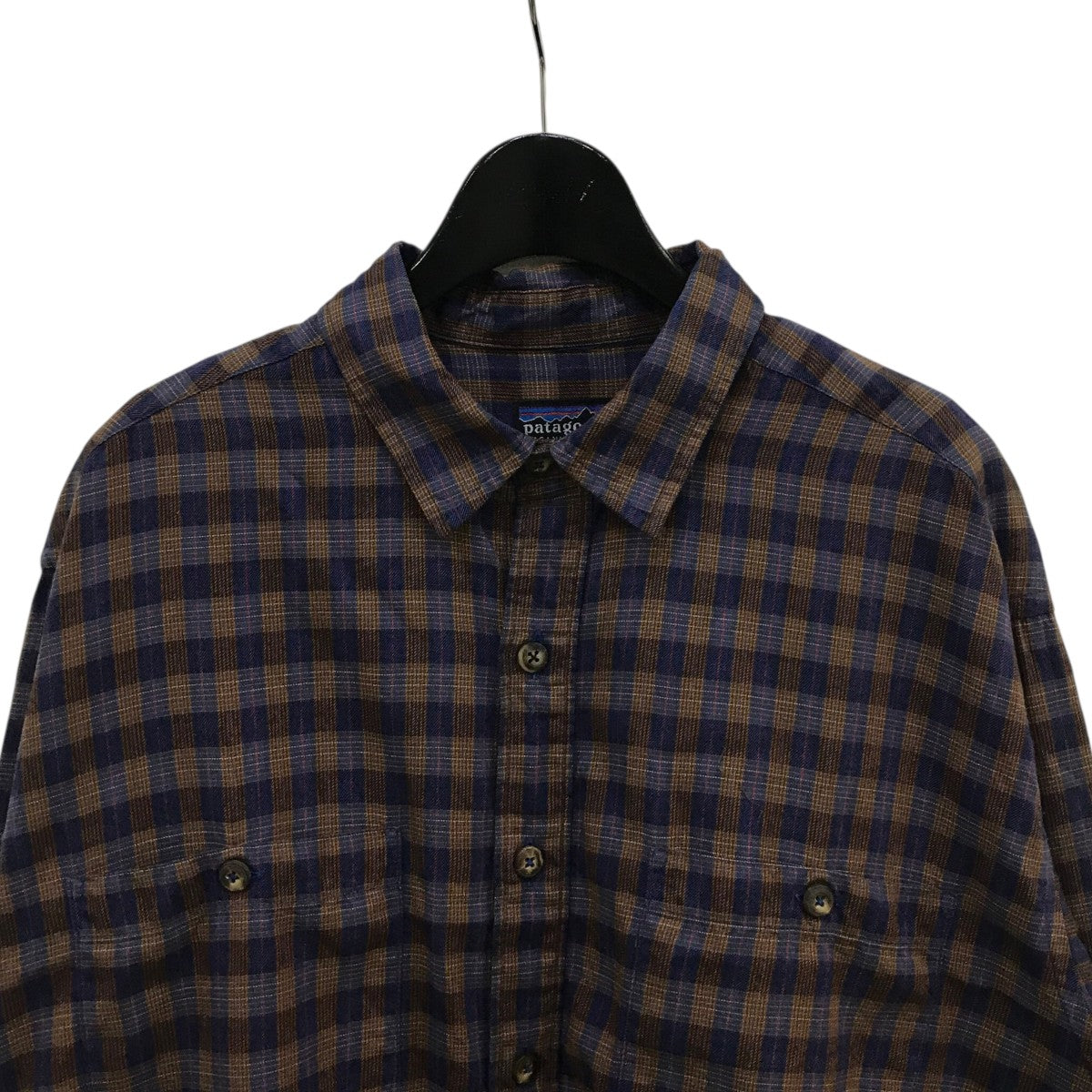 パタゴニア チェックシャツ XL ブラウン ワンポイント patagonia Patagonia(パタゴニア) チェックシャツ ブラウン サイズ M