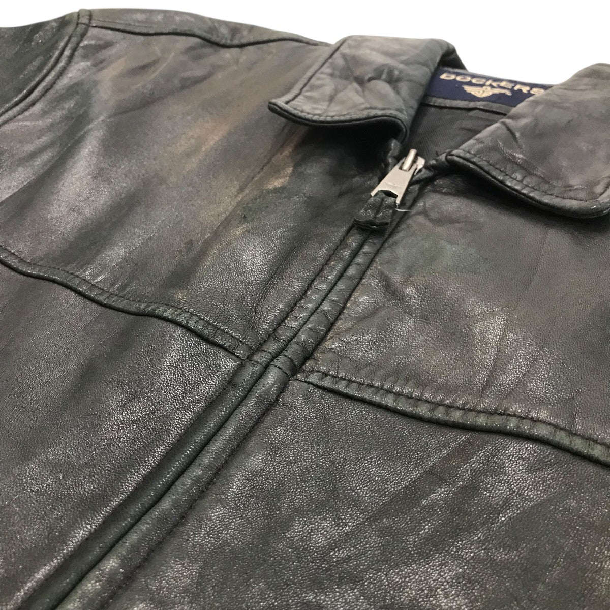 DOCKERS(ドッカーズ) レザージャケット ブラック サイズ XL