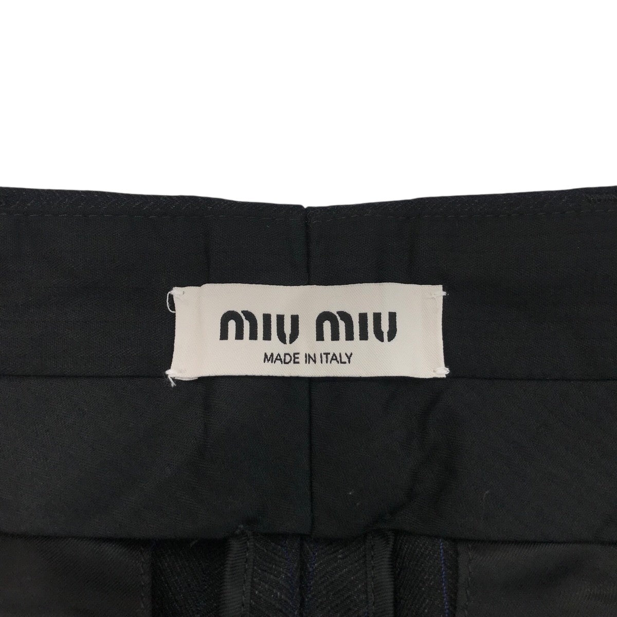 【VIP価格】MIUMIU ピンストライプウールジャケット MIU MIU(ミュウミュウ) ストライプウールスラックスMP1704