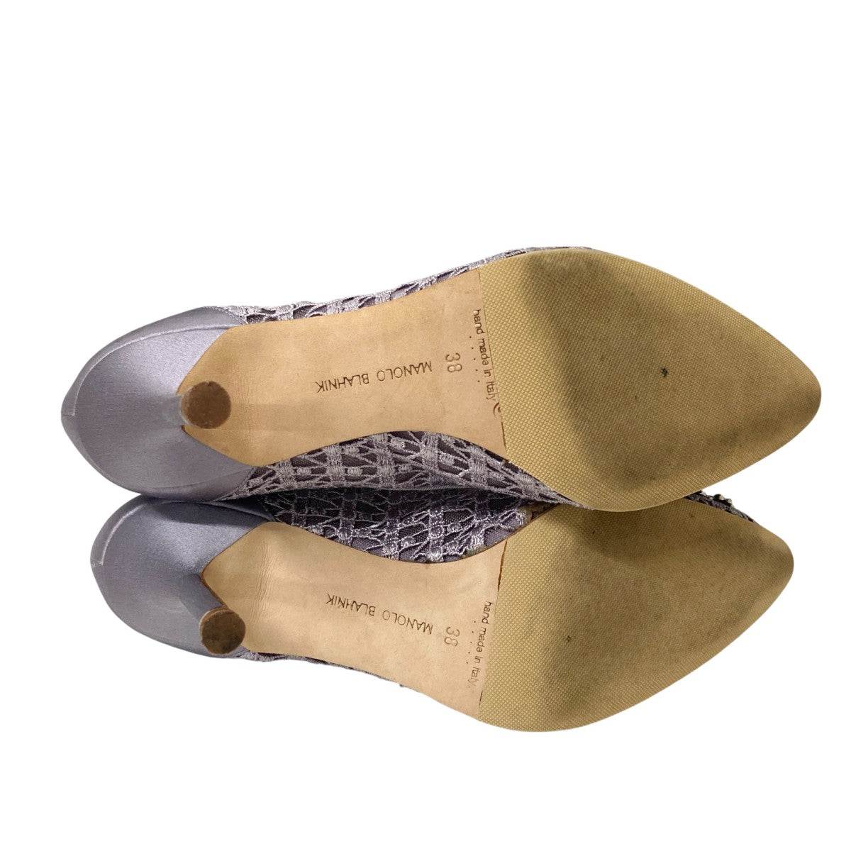 Manolo Blahnik(マノロブラニク) ハンギシ レースパンプス ラベンダー