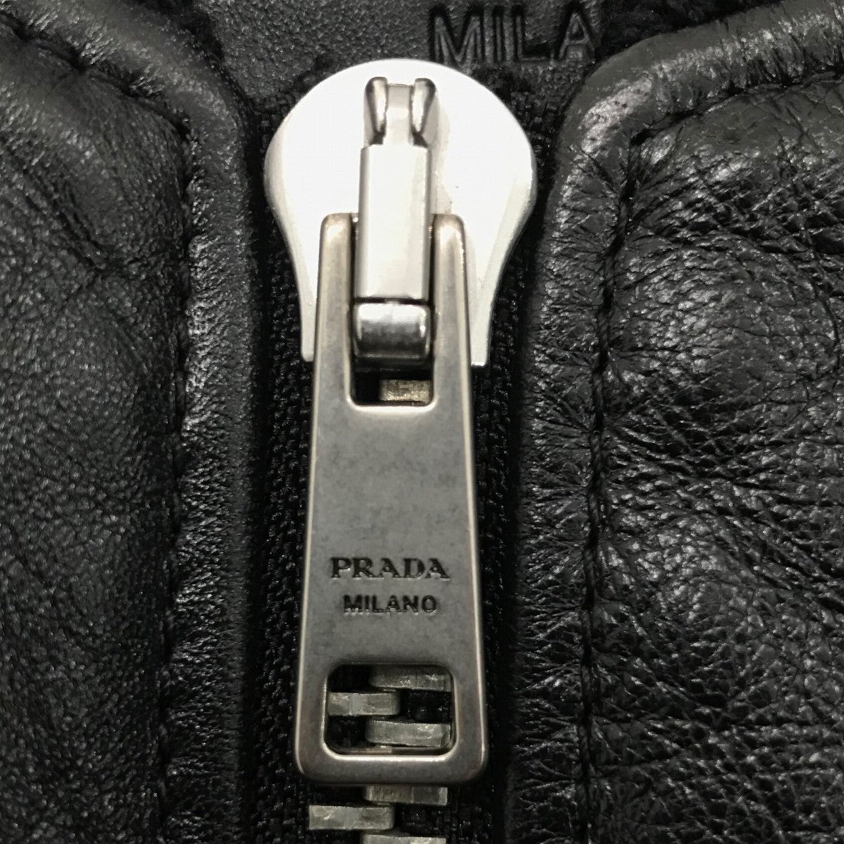 PRADA ナッパレザー ボンバージャケットUPW399 古着・中古-10枚目のアイテム画像