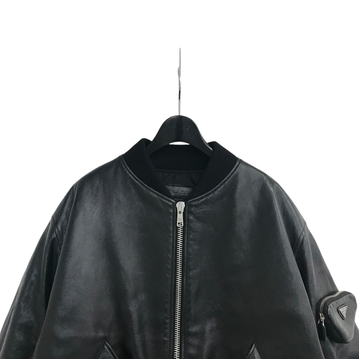 PRADA ナッパレザー ボンバージャケットUPW399 古着・中古-3枚目のアイテム画像