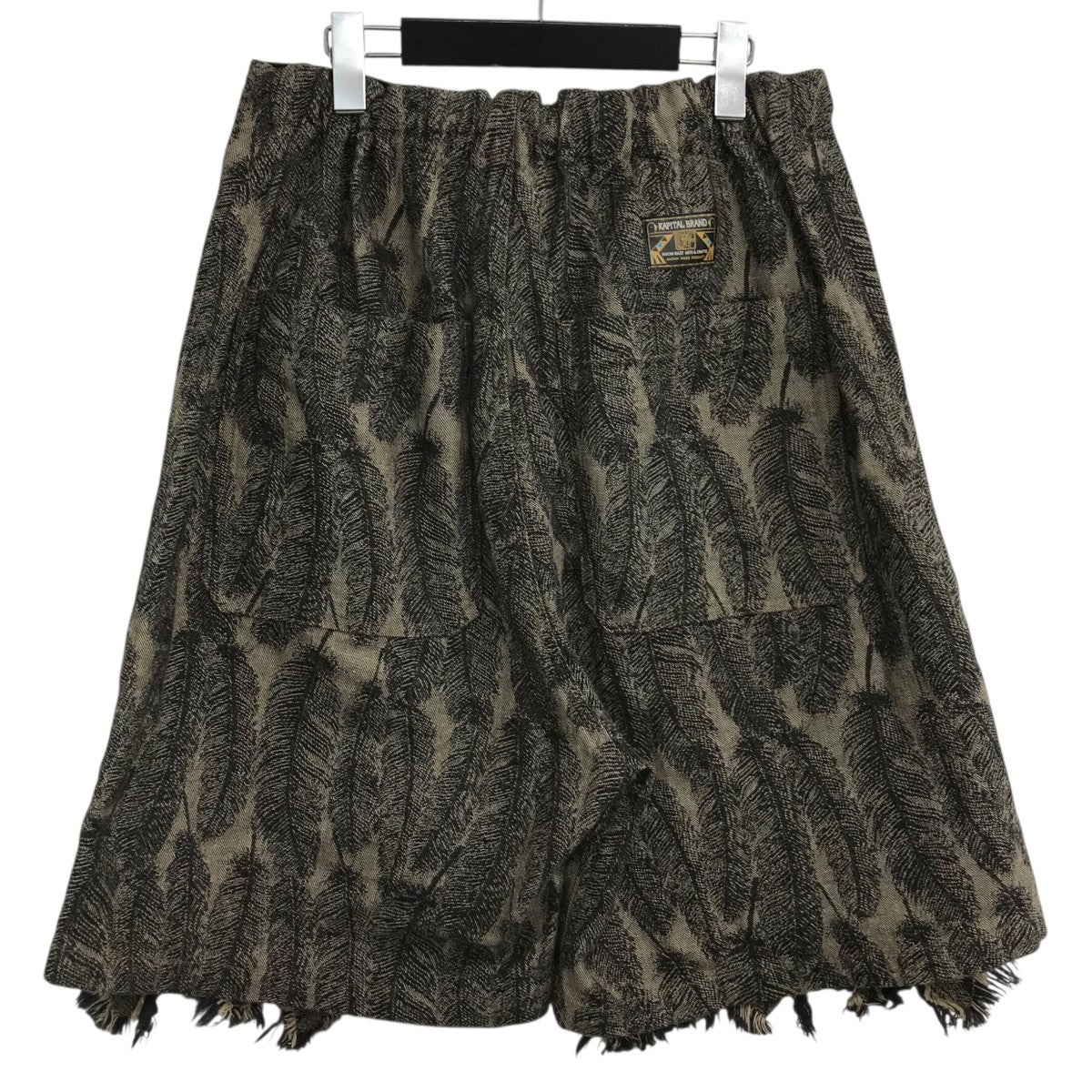 KAPITAL、ストライプ ハーフパンツ 、S、ウエストリボン付き KAPITAL(キャピタル) 25SS「12ozマグパイデニム ダブルニー