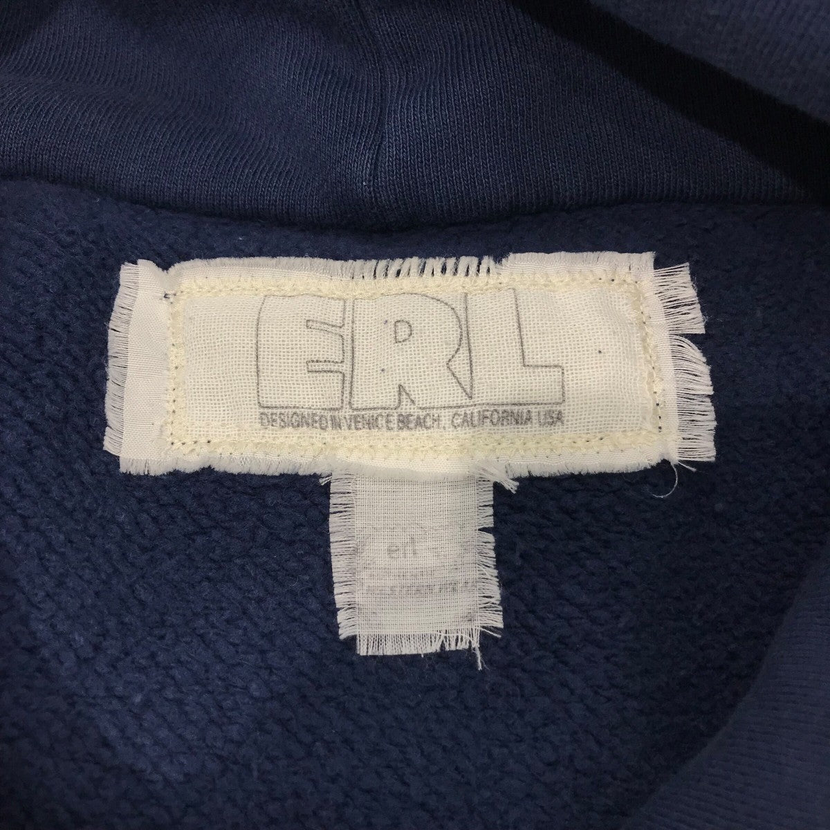 ERL 「VENICE FOOTBALL HOODIE KNIT」サイドラインプルオーバーパーカー10T026 古着・中古-5枚目のアイテム画像