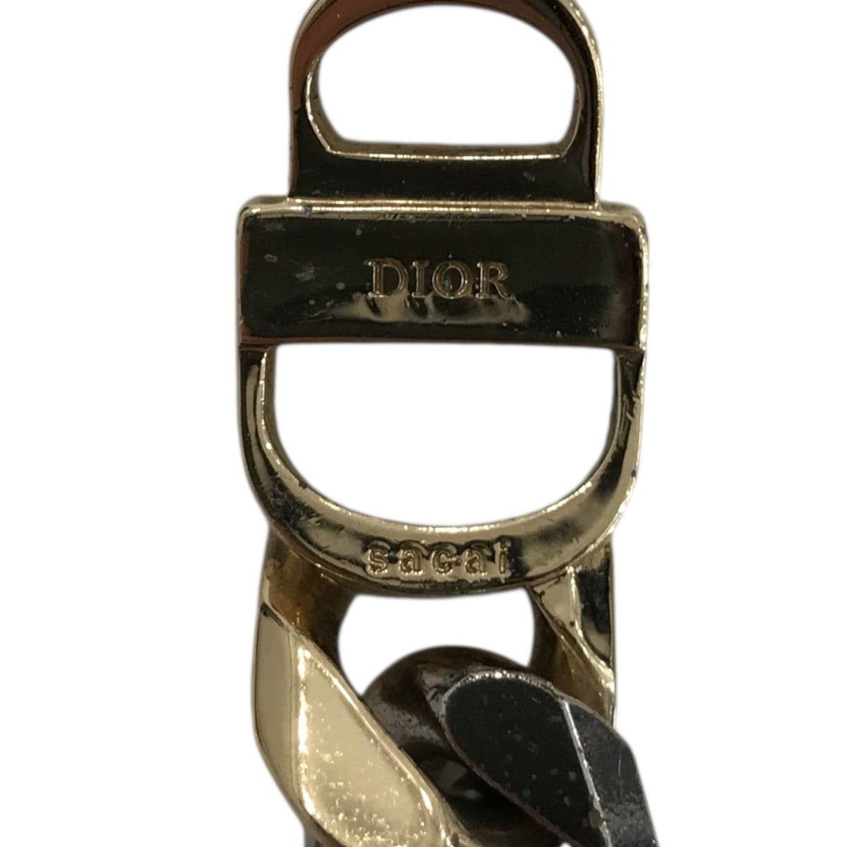 良品✨　ディオール　ブレスレット　正規品　ロゴ　パール　Mサイズ　サカイ　CD DIOR×sacai CDパールブレスレット23006859 23006859 シルバー