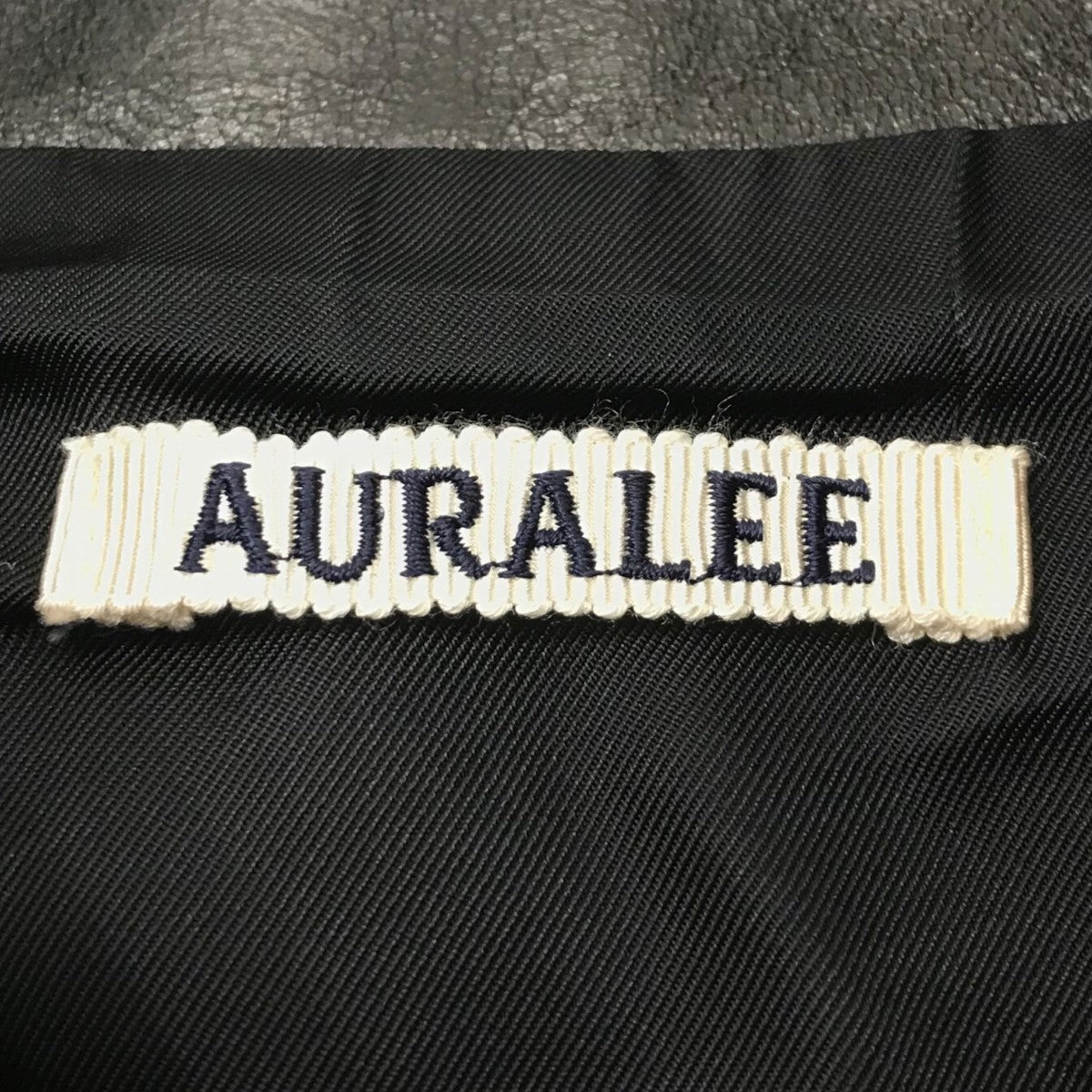 AURALEE 25AW「LAMB LEATHER ZIP BLOUSON」レザージャケットA25AB01WX 古着・中古-5枚目のアイテム画像