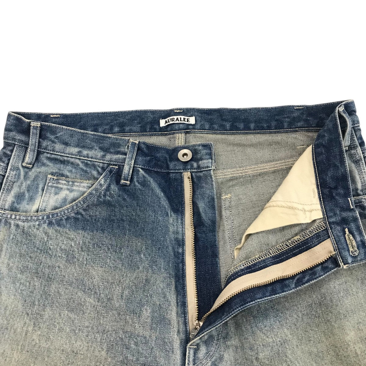 AURALEE(オーラリー) 「SELVEDGE FADED HEAVY DENIM PAINTER PANTS