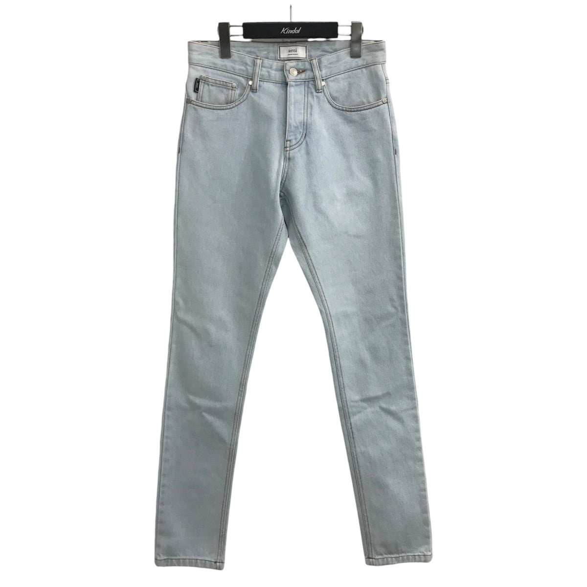 【AMIALEXANDREMATTIUSSI】E18D001.621 USED加工デニムパンツ ami(アミ) デニムパンツE18D001 621 E18D001 621 インディゴ サイズ 26