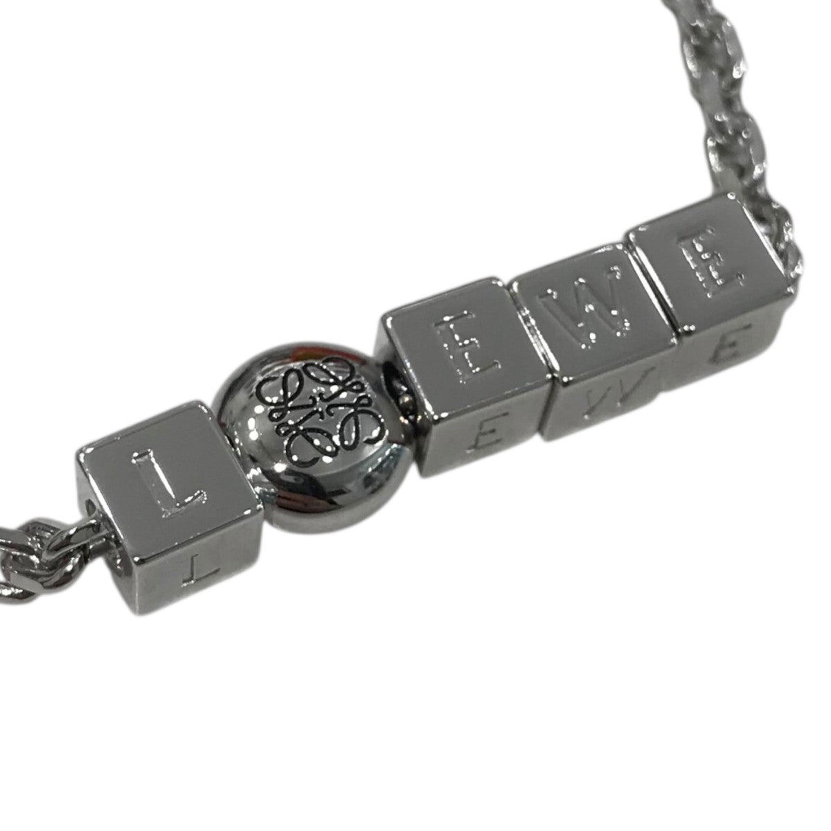 LOEWE(ロエベ) ぺブル キューブ ブレスレット シルバー サイズ M