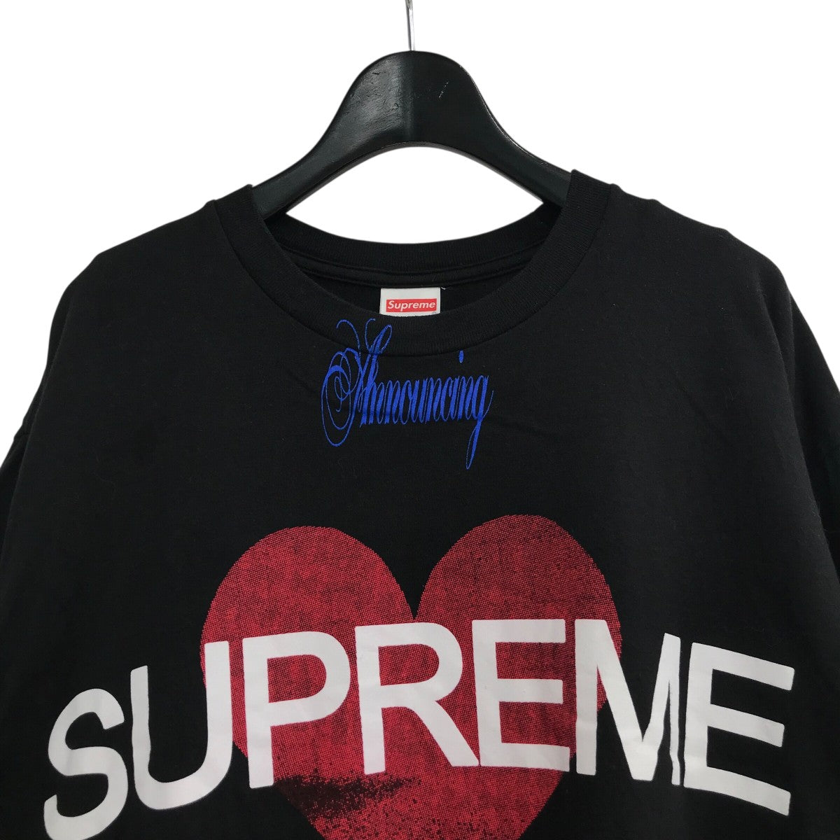 supreme 25ss anouncing tee ブラック　Lサイズ Supreme(シュプリーム) 25SS「Announcing Tee」プリントTシャツ