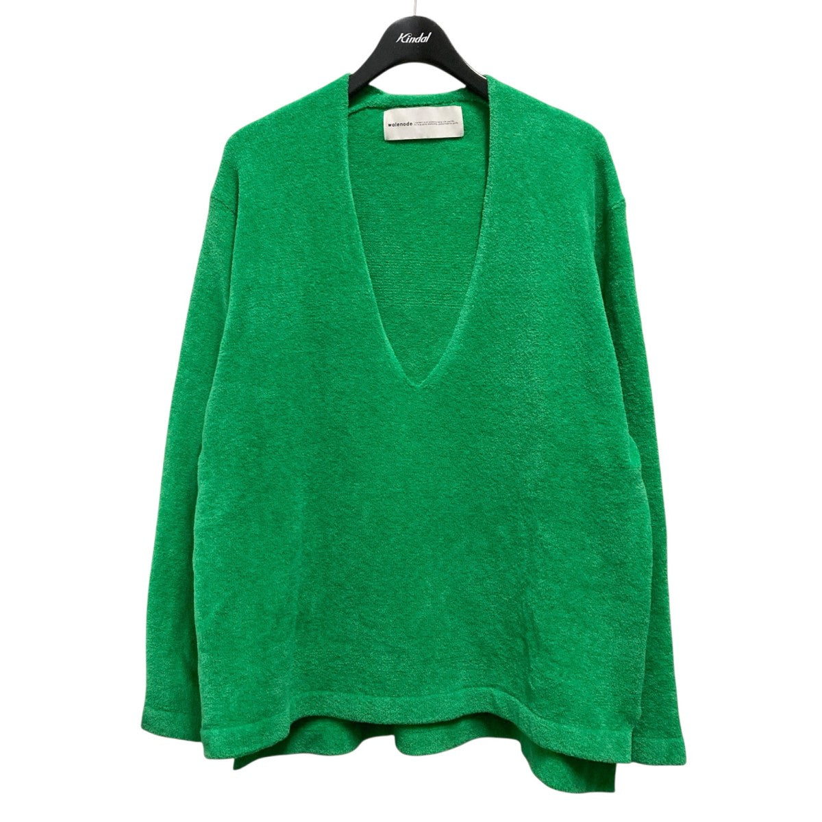 walenode Organic cotton mole Deep v-neck sweaterVネックニットwn22 13fw080 kw 古着・中古-1枚目のアイテム画像