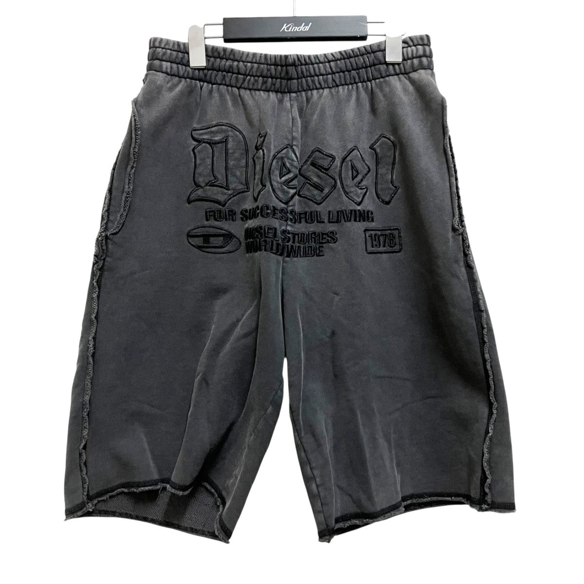 DIESEL P-RAWMARSHY刺繍スウェットショートパンツ0KMAG 古着・中古-1枚目のアイテム画像