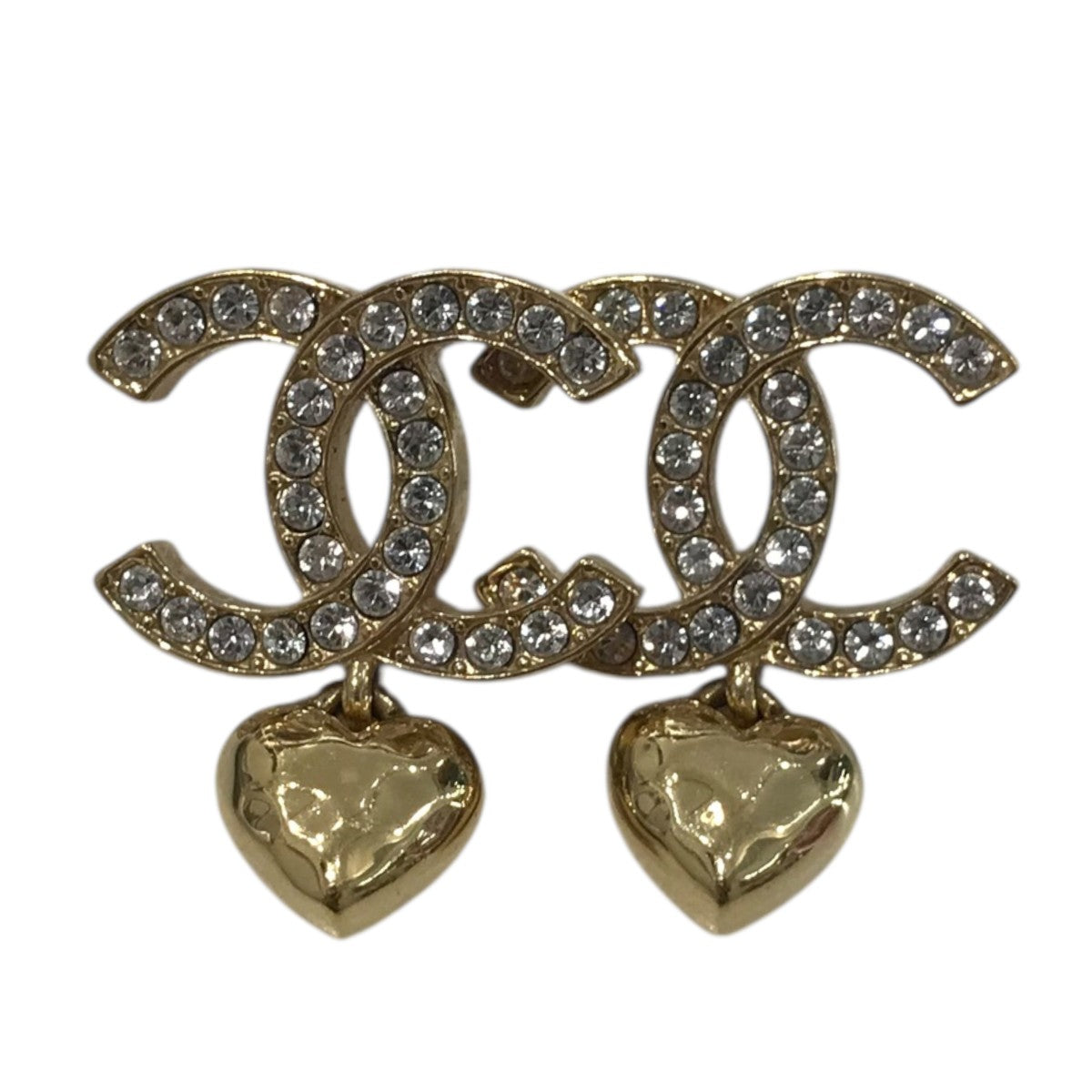 CHANEL ピアス　ココ　ハート　ラインストーン CHANEL ピアス ココ ハート ラインストーン