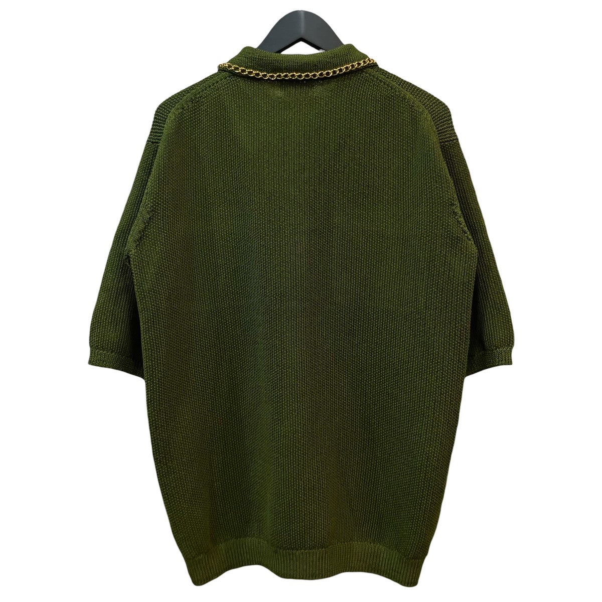 BED J．W． FORD 25SS「Chain Polo Sweater」チェーンニットポロシャツ25SS B KT03 古着・中古-2枚目のアイテム画像