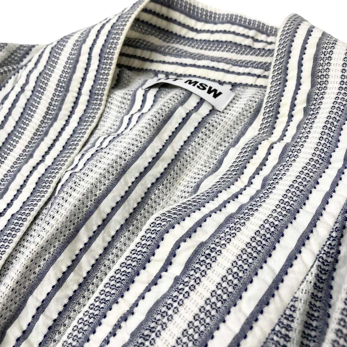 TTT MSW(ティーモダンストリートウエア) ストライプキモノシャツTTT