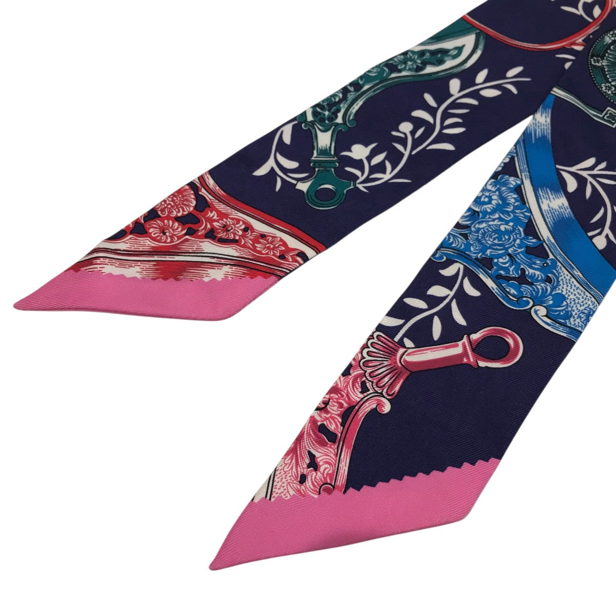 HERMES(エルメス) シルクツイリー ネイビー×ピンク｜【公式】カインド