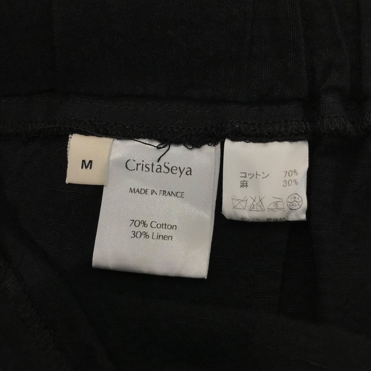 CritaSeya クリスタセヤ リネンパンツ Cristaseya(クリスタセヤ) コットンリネンシアサッカーイージー