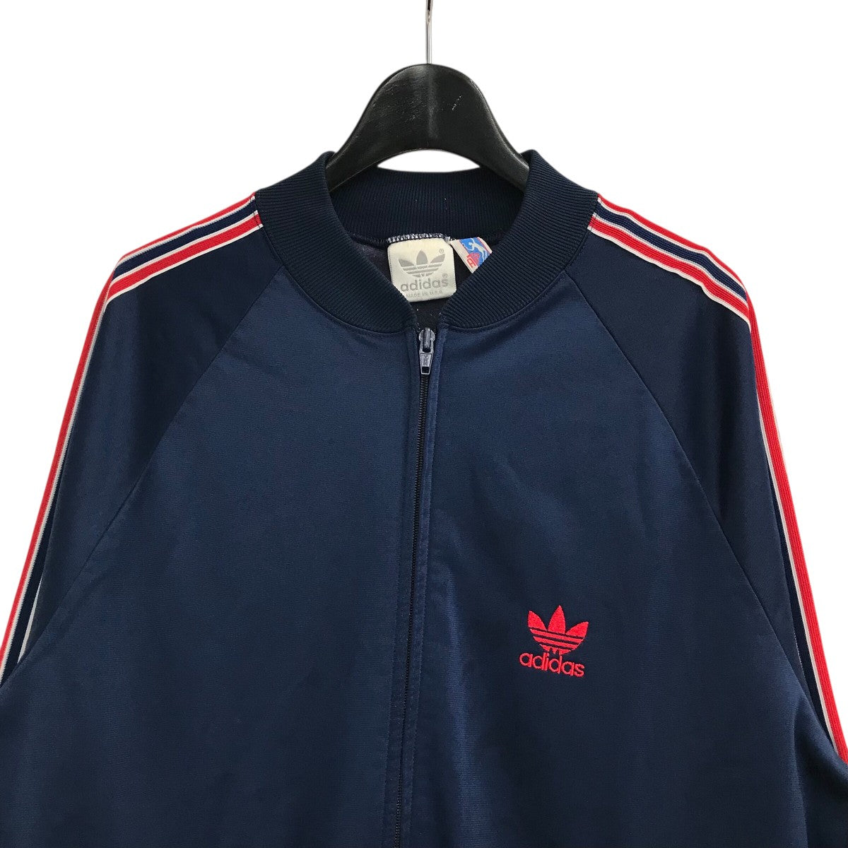 adidas トラックジャケット　アディダス　APT ネイビー　レッド　00s 中古・古着通販】adidas (アディダス) サイドライントラック