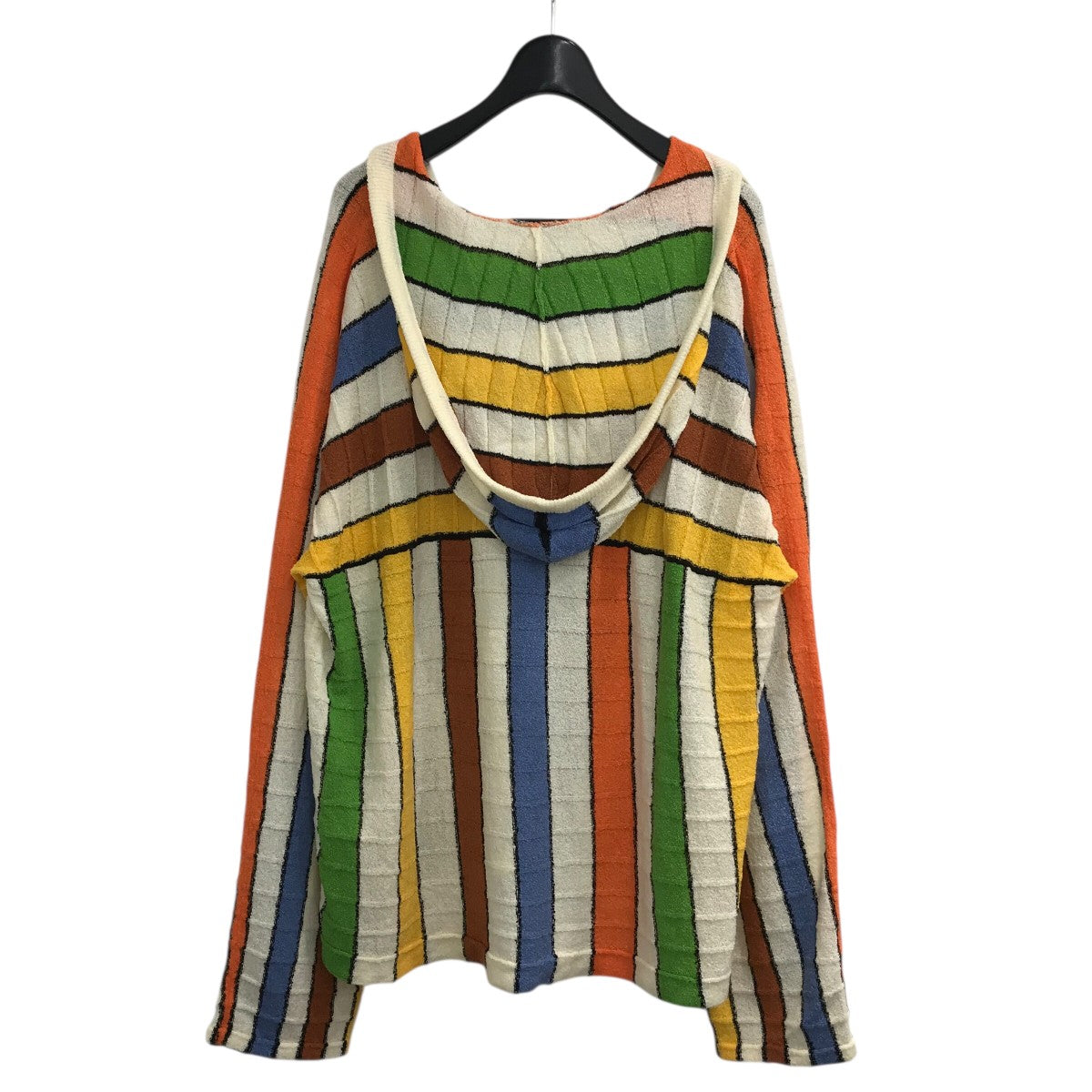 NKINT(エヌニット) 「stripe knit towel hoodie」ニットパーカー